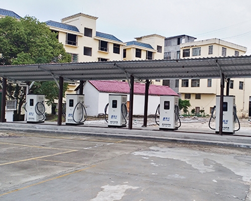 The bus charging station project in Bailing Town, Xiushui County, Jishu County was launched